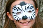 zebra face paint